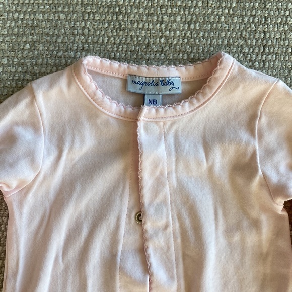 Magnolia Baby NB Pink Onesie - Picture 2 of 3